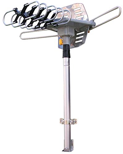Able Signal Amplified Hd Digital Outdoor Hdtv Antenna With Motorized 360 Degree Rotation, Uhf/Vhf/Fm Radio With Infrared Remote Control #TOP5