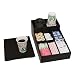 Dacasso Leather Coffee Condiment Organizer, Black