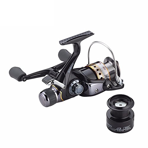 Spincasting Fishing Reels Carbon Fiber Front And Rear Drags J3Fr Double Rocker Metal Spinning Wheel With A Free Spare Spool (J3-50Fr) #TOP2