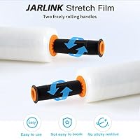 JARLINK Stretch Film, 15" x 1000' Shrink Pallet Wrap W/Handles, 60 Gauge — image 5