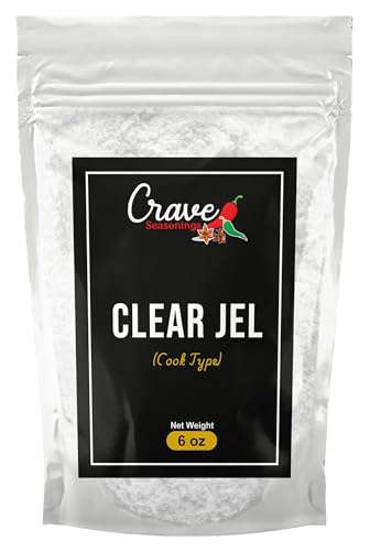 Crave - Polvo de gelatina transparente de 6 onzas, sin OMG, para enlatar, cocinar y rellenar pasteles, sin sabor