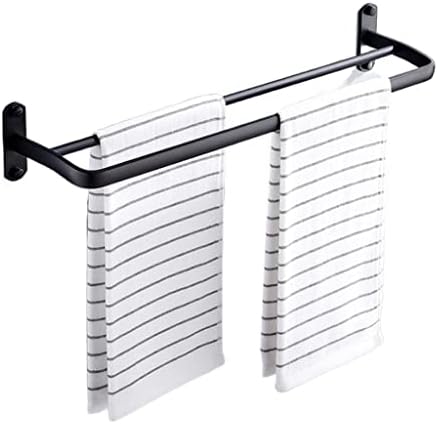 SUCHETA Toallero Toallero montado en la Pared Barras de Toalla Dobles Negras Espacio Toallero de Aluminio Estante para Toallas de baño Soporte para riel Barra para Colgar Toallas de baño Toallero de SUCHETA Toallero Toallero montado en la Pared Barras de Toalla Dobles Negras Espacio Toallero de Aluminio Estante para Toallas de baño Soporte para riel Barra para Colgar Toallas de baño Toallero de