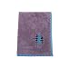 Bacati Woodlands Boys Grey Plush Blanket, Aqua/Navy/Grey (WANGGRBLK)