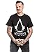 Produktbild Assassin's Creed Herren T-Shirt Cracked Game Logo Baumwolle schwarz - L