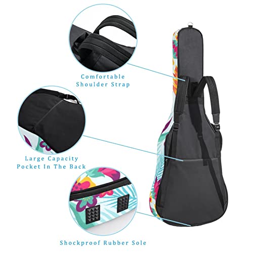 Housse étanche pour guitare acoustique avec double bandoulière et poche Motif cochon volant, Multicolore 03., 42.9×16… - Les Beatles, Paul McCartney, John Lennon, RIngo Starr, George Harrison Housse étanche pour guitare acoustique avec double bandoulière et poche Motif cochon volant, Multicolore 03., 42.9x16… – Image 4