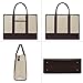 LOVEVOOK Laptop Tote Bags for Women Work Bag 15.6 inch Large Professional Teacher Purse Lightweight Computer Bag Briefcase Business Office, Apricot-chocolate