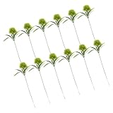Healifty 12pcs Artificial Dandelion Flowers Faux Green Bouquet Realistic Simulation Floral Arrangement for...