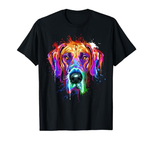 Great Dane Splash Art Dane Shirts | Great dane gifts T-Shirt