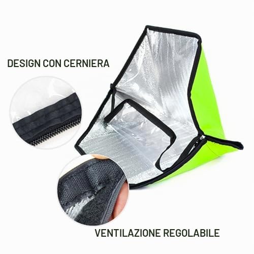 Fornello a energia solare portatile, pieghevole, per campeggio, escursionismo e picnic, soluzione ecologica per barbecue