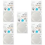 吸盤 取り付け 補助板 Q-BAN ガラスOK 粘着 シート 透明 φ65mm 2枚入り (まとめ買い5パック)