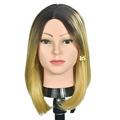 Cabeza de maniquí de cosmetología 12B con abrazadera incluida de regalo 4