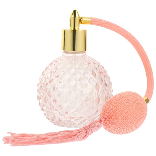 DOITOOL Atomizador De Perfume Recargable Vintage Botella De Perfume Vacía De Cristal Con Diseño Clásico De 4.13X2.75X2.36 Pulgadas Para Uso En Casa Y Viajes