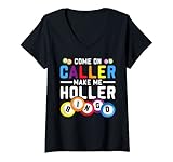 Photo Gallery donna come on caller make me holler maglietta con collo a v Photo Gallery donna come on caller make me holler maglietta con collo a v