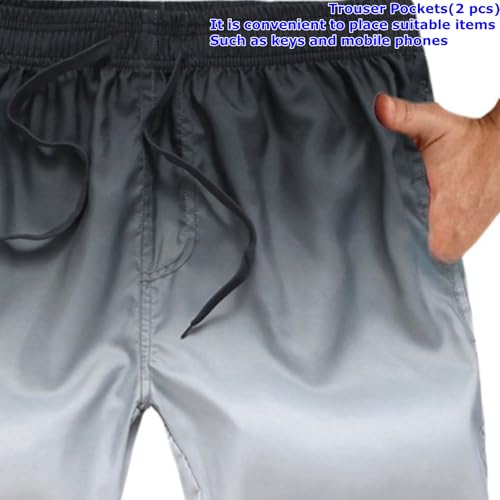 Men's Swim Trunks Quick Dry Large Board Shorts Swimsuit Swimwear for Men with Pockets Swimsuit3