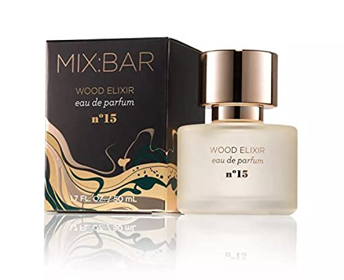 M I MIX:BAR Wood Elixir Eau De Parfum 1.7 Fl. Oz! Blended Scent Of Blackberry, Rhubarb, Amber Wood Vegan, Cruelty Free Paraben Free!, 1.7 Fl Oz (Pack of 1)