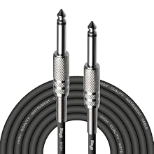 S-series cable 6m Phone-plug(jack)/phone-plug(jack) Standard instrument cable 6m /20ft cable Black colour cable