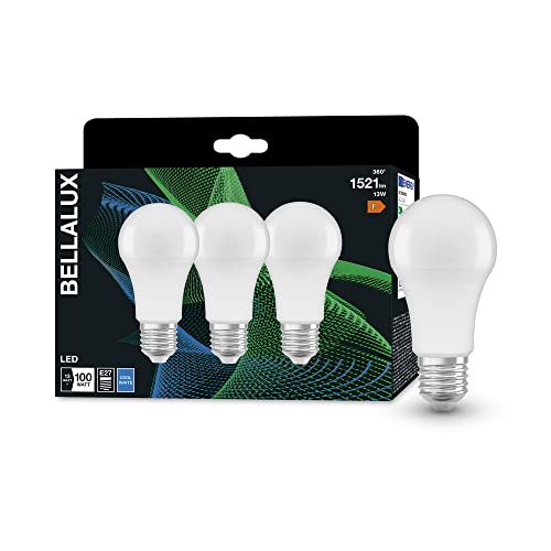 Bellalux LED-Lampe, Sockel: E27, Warm White, 2700 K, 7 W, Ersatz für 60-W-Glühbirne, klar, ST CLAS A