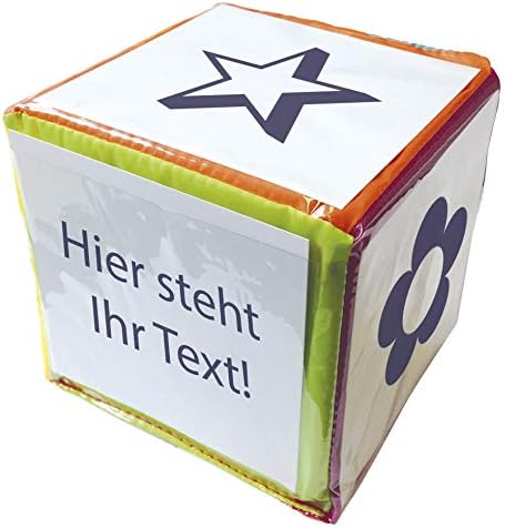 TimeTEX 93597 Blank Dice with Pockets, 20cm Edge Length