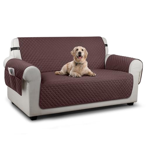 Image of TAOCOCO Sofa Covers 2 Seater,Settee Covers,Non Slip Sofa Covers,Sofa Slipcovers,Pet Couch Covers,Washable Sofa Protectors for Dogs(Chocolate)