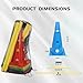 plzzree Dog Jump Agility Training Set Puppy Agility Training Hurdle 10 Cones & 5 Poles Combo for Backyard Adjustable Obstacle Training Course Equipment Outdoor Indoor