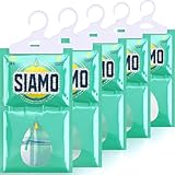 Siamo 5 Pack Sacchetti Deumidificatori Antimuffa Per Armadio, Casa, Assorbi Umidità In Armadi, Cucine, Seminterrati, Camper #1 in deumidificatori Eliminare Odore Sgradevole Funziona e Basta