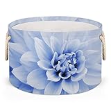 OKCELL-White Dahlia Flower-Easter Basket for Boys Kids Storage Bin Gift Basket-Canvas Egg Candy Bags