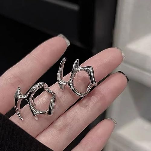 Y2k Statement Earrings For Women 925 Sterling Silver Earrings Irregular Unique Earrings Jewelry3