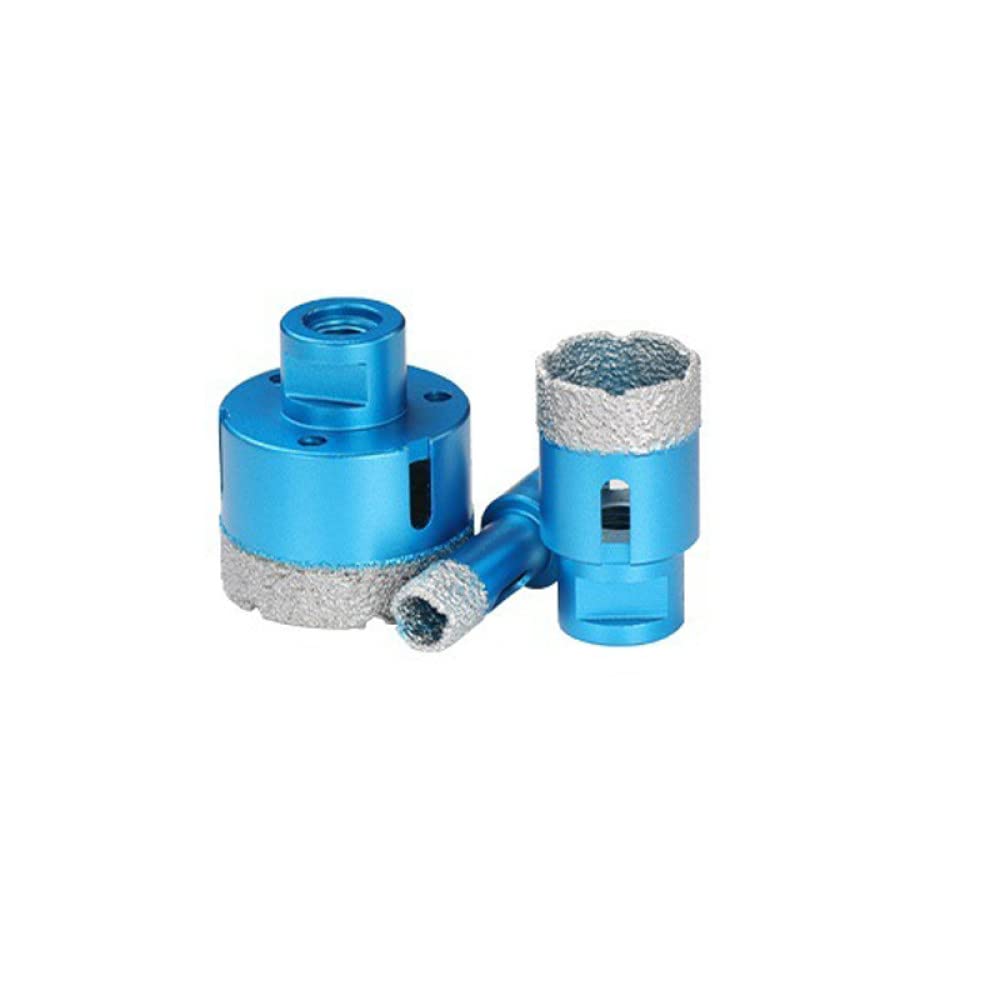 1 Pz Foro A Secco Sega Punta Punte Per Foratura Ceramica Per Piastrelle Granito Taglierina Per Marmo Blu 6-80mm Punte Per Filettatura M14,70mm