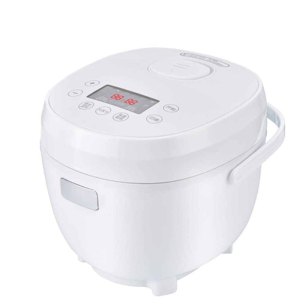 Rijstkoker Rijstkoker en stoomboot (2L/400W/220V) Hoogwaardige binnenpan Met keramische Coating, spatel en maatbeker Rijst voor maximaal 3~6 personen