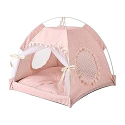 Tienda de campaña para gatos, para perros, tipi y ...: Material agradable y suave para abrazar. Con las camas nobles para perros puedes crear un lugar acogedor para dormir para tu perro. Fabricado con materiales súper acogedores, comodidad para tus mascotas, mantiene a tu mascota cómoda y cálida. Exquisi...