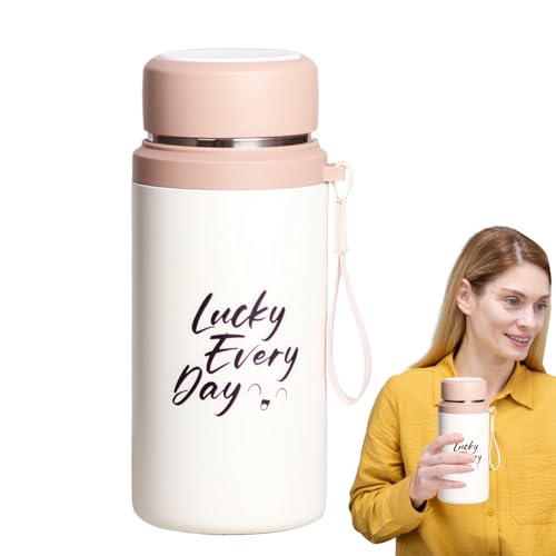 Botella térmica | 800 ml acero inoxidable con infusor para té, aislamiento al vacío, hidratación portátil para viajes en coche, senderismo, gimnasio y actividades al aire libre