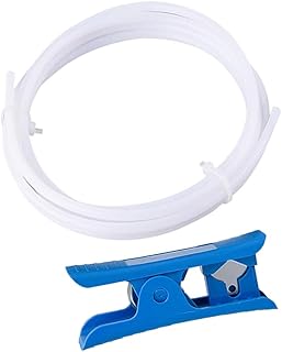 3 Meter 3D Drucker PTFE Teflonschlauch mit Schlauchschneider, AD 4.0 mm/ID 2.0 mm, 3D Drucker PTFE Teflonrohr, für 1.75 mm Filament 3D Drucker