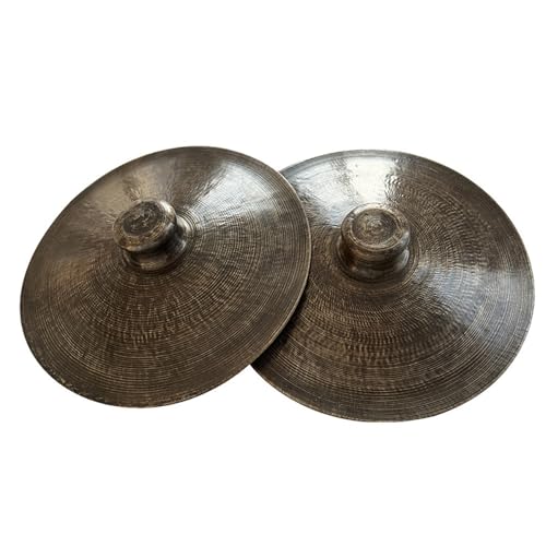 Chinese Opera Cymbal, Bronze Cymbals, Vintage Cymbals For Opera And Military Drums Performance Copper Hand Cymbals(16 Inch)