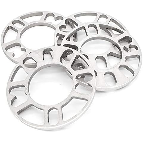 4 x 10mm Aluminum Alloy Wheel Spacers Shims Plate 4&5 Stud For Autocar Universal Cover