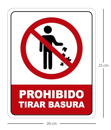 Letrero no tirar basura 2 Imagen adicional