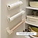 4 Stück Nein Stanzen Küchen Organizer,Wand Montierter Müllsack Spender Organizer Küche Weiß Wandmontierter Trash Bag Kitchen Organizer Für Küche Aufbewahrung&Organisation Küchen Zubehör Ordnungssystem