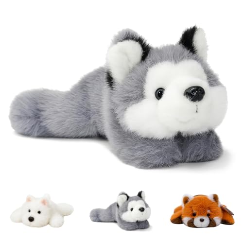 Rusokufo Husky Hund Peluche 22 cm – Suave Y Ligero Juguete De Peluche Calmante con Peso, Adorable Animal De Tela como Obsequio para Niños, Chicos Y Chicas Rusokufo Husky Hund Peluche 22 cm – Suave Y Ligero Juguete De Peluche Calmante con Peso, Adorable Animal De Tela como Obsequio para Niños, Chicos Y Chicas