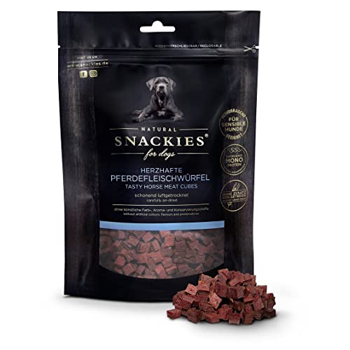 SNACKIES Vorteils-Set Pferd 6+1 Pack (à 170g) Premium Snacks für Hunde ohne Zusatz von Getreide, Zucker, Farb-, Aroma- und Konservierungsstoffe, schonend luftgetrocknete Leckerli