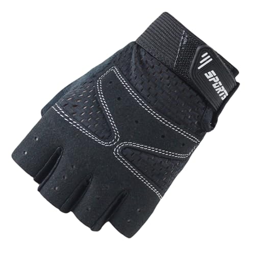 La Mejor Selección de Ropa de Escalada para Niña disponible en línea para comprar. 49 Miokkley - Guantes de bicicleta sin dedos, guantes deportivos para niñas de 5 a 12 años, guantes de escalada en roca, ciclismo, pesca (negro, mediano para 9 a 12 años)