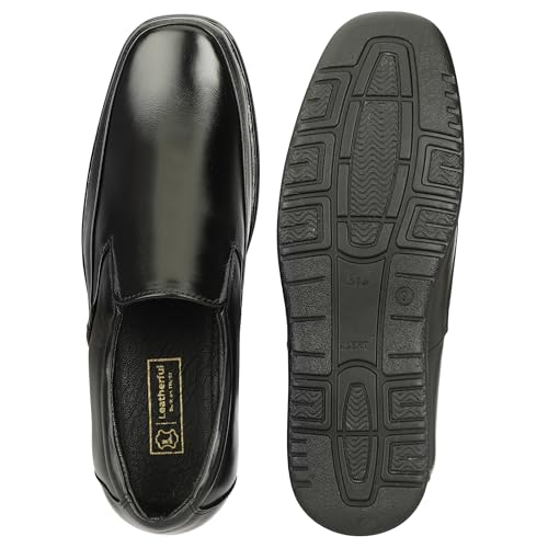 Image of Leatherful Formal Moccasin Shoes for Men | Full Grain Genuine Leather | PU Sole & Nappa Lining | Office | Party | Smart Casual YKMC