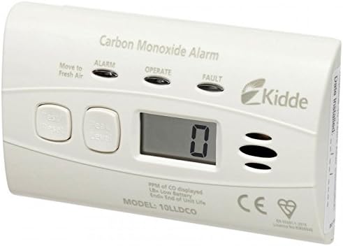 Kidde KID10LLDCO Carbon Monoxide Alarm Digital Sealed Battery