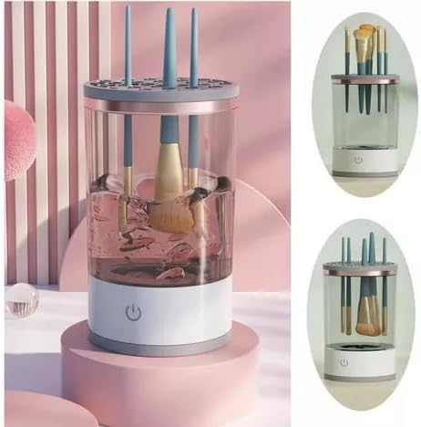 Limpador Automático Para Pinceis de Maquiagem USB Escova Limpadora Secadora Porta Pincéis - YODHE
