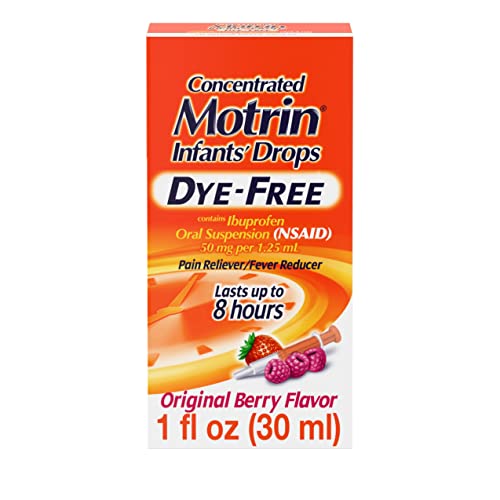 Image of Motrin Infants Concentrated Liquid Medicine Drops with Ibuprofen, Berry, 1 fl. oz