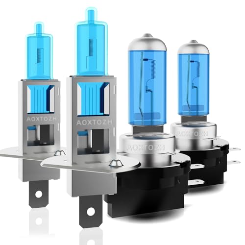 AOXTOZH Headlight Bulbs Fit for 2011-2013 Kia Optima,H1 H11B High Low Beam Light Bulbs,Halogen Headlights,300% Brightness,Plug and Play,6000K White,4 Pcs