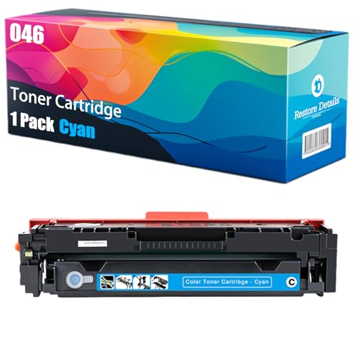 Compatible for Canon 046 Toner Cartridge i-SENSYS LBP-653Cdw LBP-654Cx MF-732Cdw MF-734Cdw MF-735Cx Printers, High Yield 2200 Pages, Unleash High-Definition Printing (Cyan)