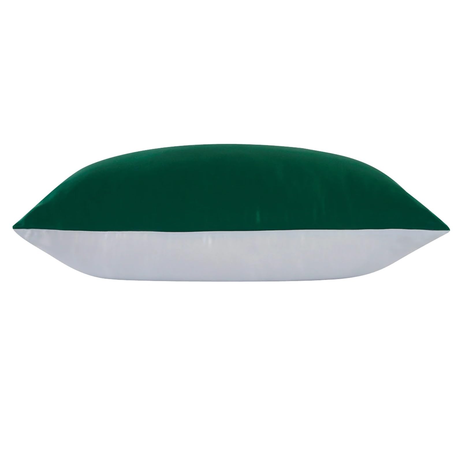 Silk Pillowcase 1pc Hidden Zipper Mulberry Muticolor Both Sides For women(Green Grey,40x60 cm)