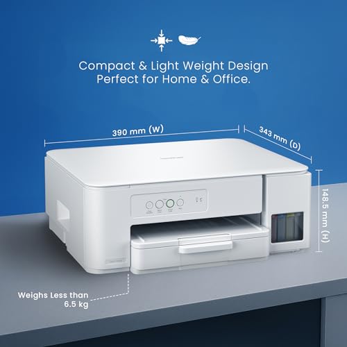 Image of Brother Ink Tank DCP-T236 (New Launch) All in One (Print Scan Copy) Color Home Printer, 27 /11 PPM BK /CL, 150 Sheet Paper Tray, Print Upto 7.5K Pages in Black & 5K in Color Each (CMY),Free Installation