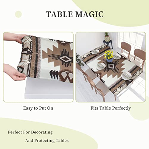 Native American Tablecloth For Folding Table For 4Ft - Size 30 X 48 Inch, For Outdoor Picnic, Water Resistant Spill Proof And Washable Tablecloth, Ktchen And Holiday Dinner #TOP4