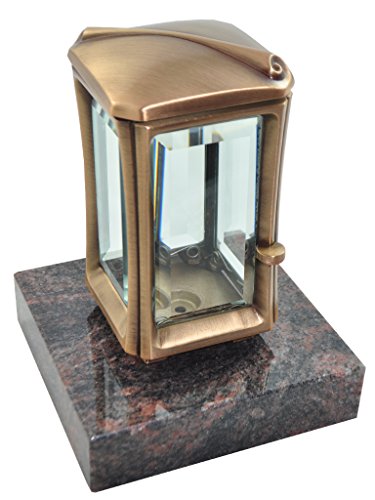 Kunst-Art-Köhl Grablaterne 9468/19 Aus Messing montiert auf einem Sockel aus Granit (Himalaya) Cover