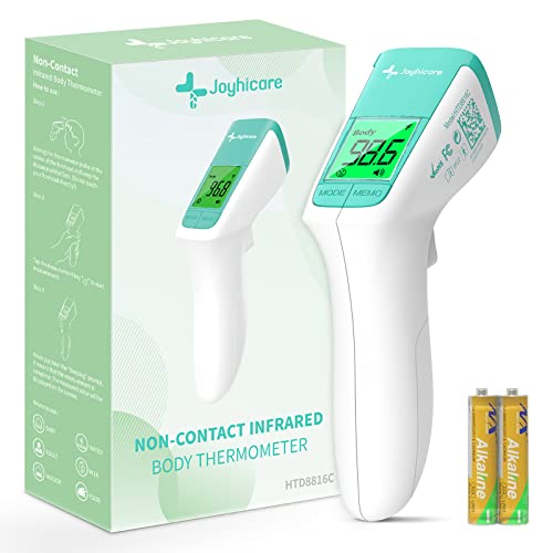 Non-Contact Forehead Scan Thermometer, Digital Temperature Gun for Adults Kids Babies,2 in 1 Medical Thermometer with Fever Alarm,Memory Function,Accurate Instant Readings